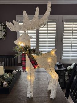 Battery operated lighted reindeer. No ugly cords. 25.00