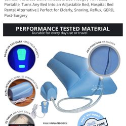 Contour Mattress Genie Inflatable Bed Wedge | Twin Size, Portable, Turns Any Bed Into an Adjustable Bed, Hospital Bed Rental Alternative | Perfect for