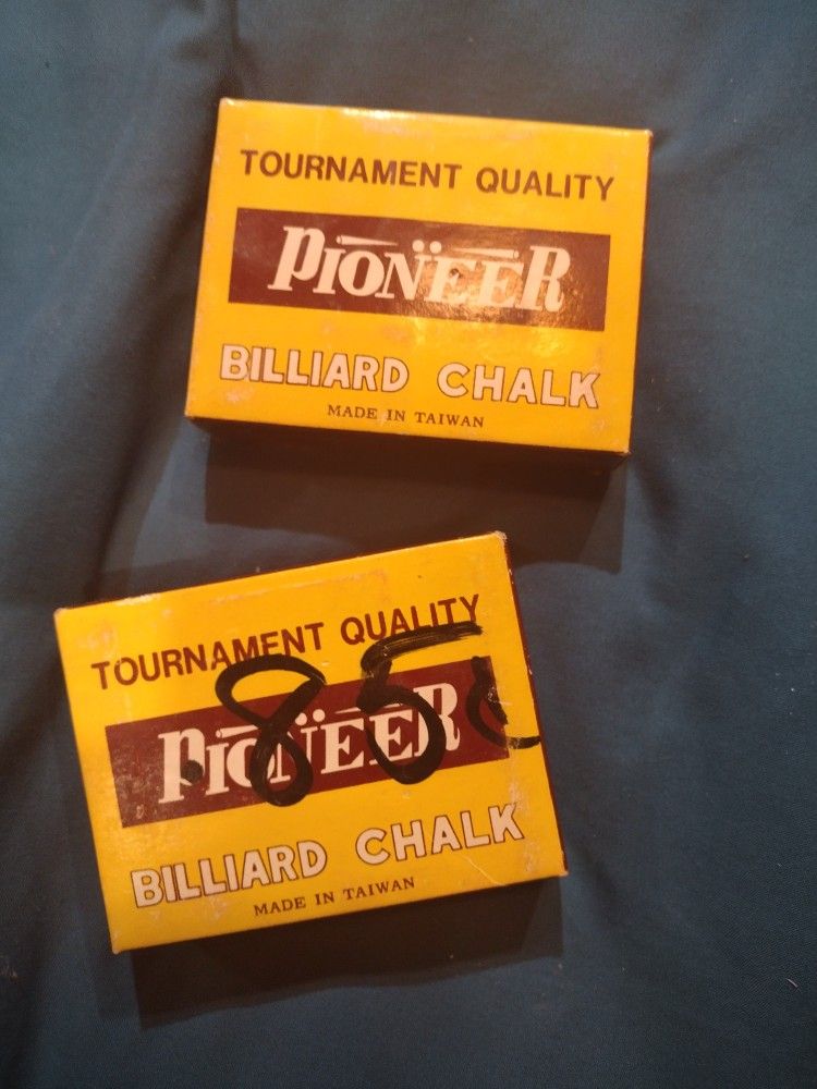 Pioneer Tournament Quality Blue Billiard Chalk 2 Packages. New