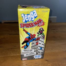 Spider-Man Jenga Collector's edition Marvel Comics family board game USAopoly