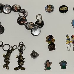 Disney keychains and pins