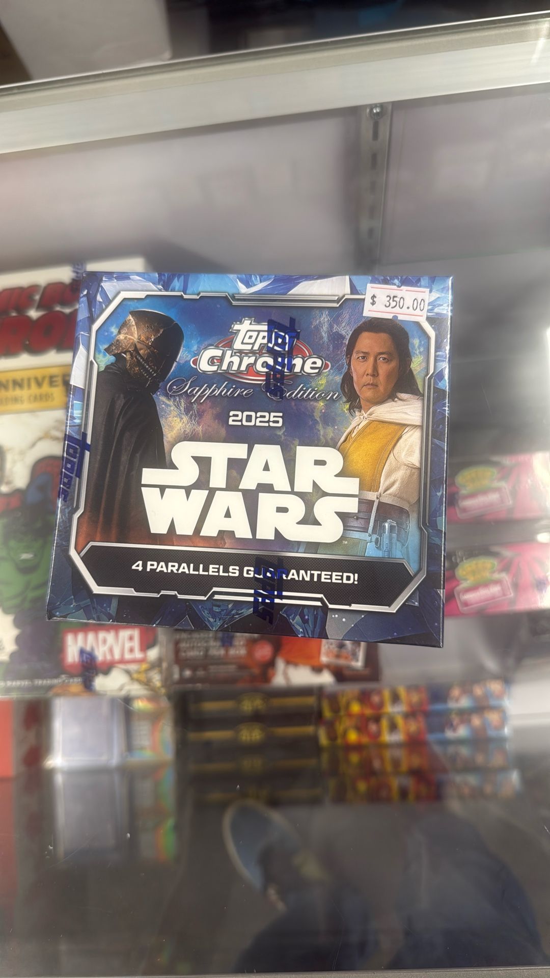 2025 Topps Chrome Sapphire Edition – Star Wars Trading Cards (Sealed Hobby Box) – $350  🔥 Now available at Brandon’s Comics in Tempe!  This is the br
