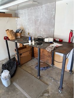 Metal welding garage table