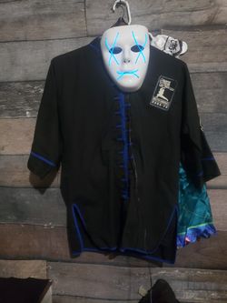 Karate Uniform Costume W/ Lighted Mask Size Large