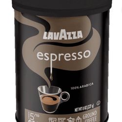 Lavazza Espresso Ground Coffee, Medium Roast, 100% Arabica, 8 oz Tin