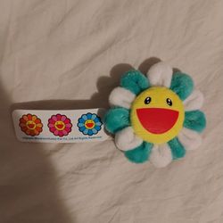 Takashi Murakami Blue White Flower Pin