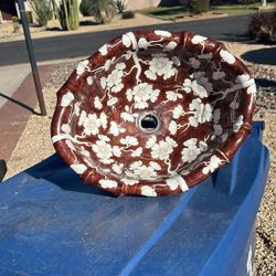 Italian Wash Basin Floral Design 