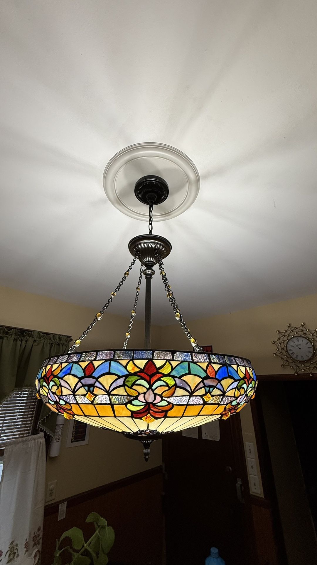 Belle Fleur 4-Light Vintage Bronze Pendant by Quoizel