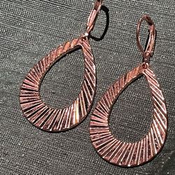 Dangle Copper Tone Earrings