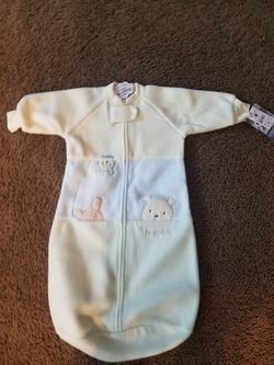 Carters boys sleep sack and bib.
