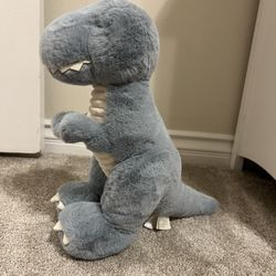 First Impressions Plush Blue-Grey T-Rex Stuffed Dinosaur