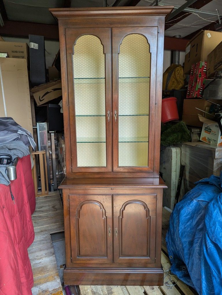 Kittinger Mahogany Bar Cabinet Vintage 1960s