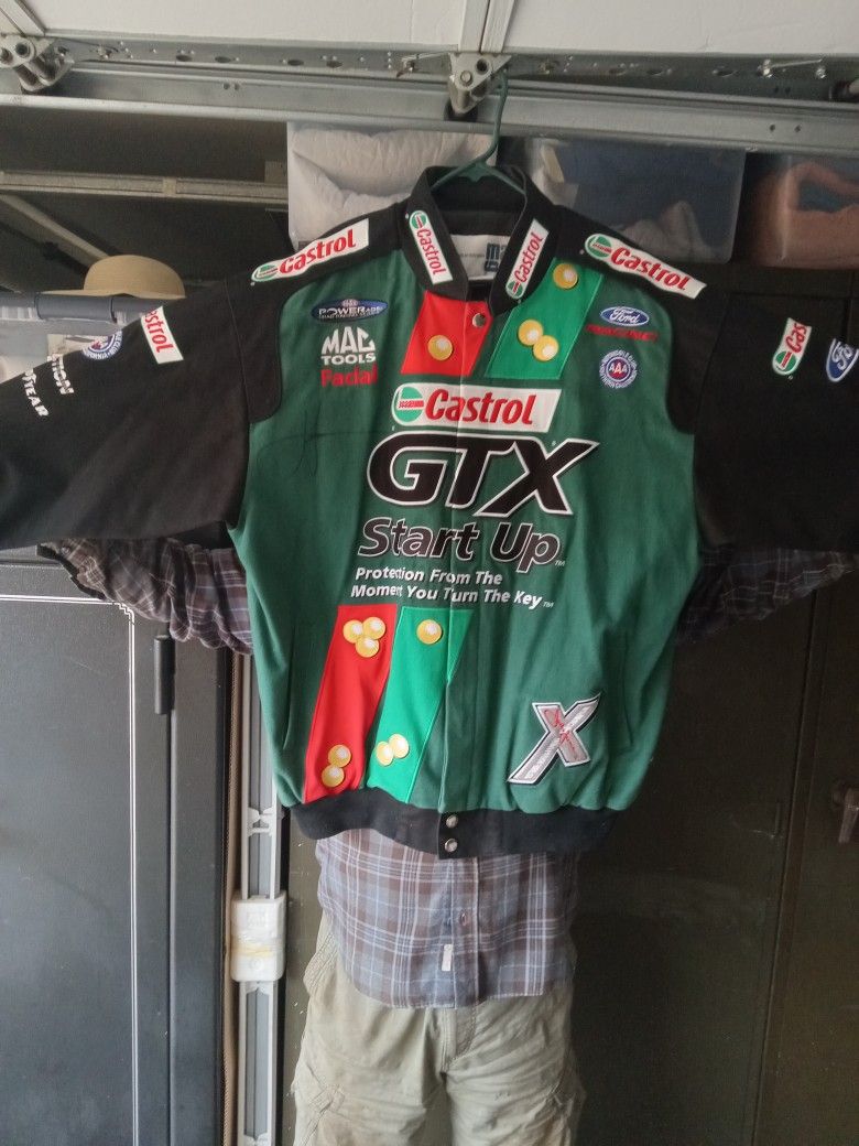 Vintage NHRA SIGNED John Force Team Jacket