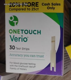OneTouch Verio
OneTouch Verio Test Strips,