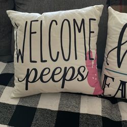 New sofa/bed pillows for Easter