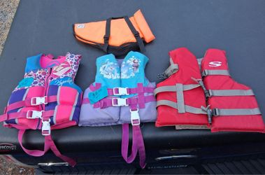 PFDs, Ski Vests, Life Vests, Child and Youth and Pet Sizes