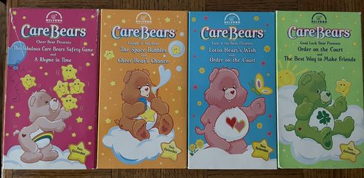 4 VHS Tapes-2002 & 2003 Care Bears