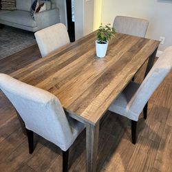 4 IKEA BERGMUND Dining Chairs 