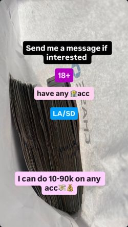 dm for more info