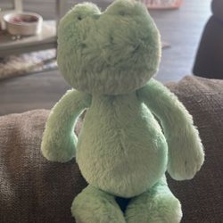 Jellycat Small Bashful Mint Green Frog Soft Beanie Plush Rare And Retire