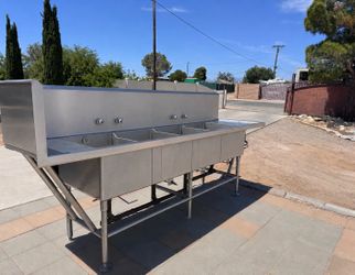 4 Compartment Sink Restaurant NSF