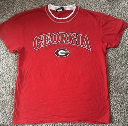 Georgia Bulldogs red and white VINTAGE t-shirt #collegestyle