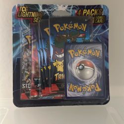 Pokémon TCG Lighting set 4 Packs+ 1 Bonus Card (ERROR 6PACKS!!!)
