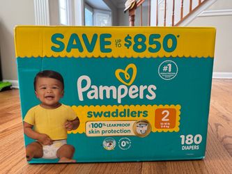 Pampers Size 2 Diapers – NEW – 180 Count