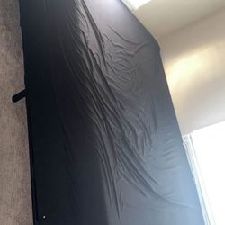 Desk  and box Spring N Frame (mattress Not Included)  