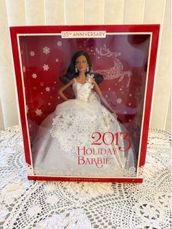 NIB 2013 holiday Barbie doll 25th anniversary holidays special edition X8272