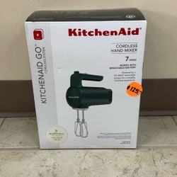 KITCHEN AID CORDLESS HAND MIXER KHMR762SE SHADED PALM.