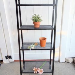 Narrow Metal Ikea Shelves 4 Teire Lerberg 23 1/2" W X 14" D X 58" T