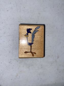 Road Runner Looney Toons Character Vintage Rubber Stamp - 1-5/8"X 2.5" 008D