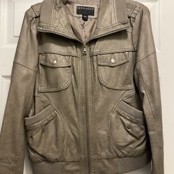 Faux Leather Jacket - Large