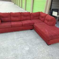 Red Sectional / Sofa Bed 