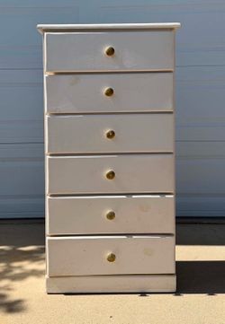 Six Drawer Solid Pine Wood Dresser