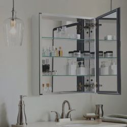 2 *NEW* in-box Allen + Roth Bathroom Medicine Cabinets 