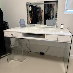 White Desk + Office Chair
