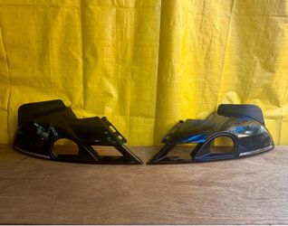 2010 2011 2012 2013 2014 2015 Audi Q7 Front Bumper Lower Foglight Fog Light Covers W Chrome Right & Left OEM (ORIGINAL)
