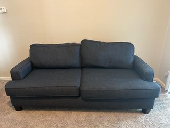 Navy blue couch