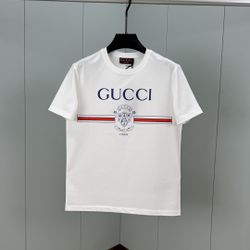 Gucci 1921 Bellboy Badge Printed Cotton T Shirt White
