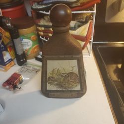 Vintage Jim Beam Decanter/With A Raccoon Wildlife Design 