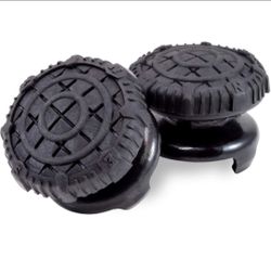 KontrolFreek for PlayStation 4 (PS4) and PlayStation 5 (PS5) | Performance Thumbsticks | 2 High-Rise Convex Black