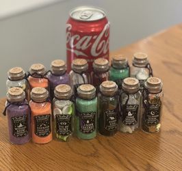 $10 each set - New Potion bottles. Each picture contains 2 sets. 1st pic is a set of 7, 2nd and 3rd pic is a set of 8. Please pickup in the area of