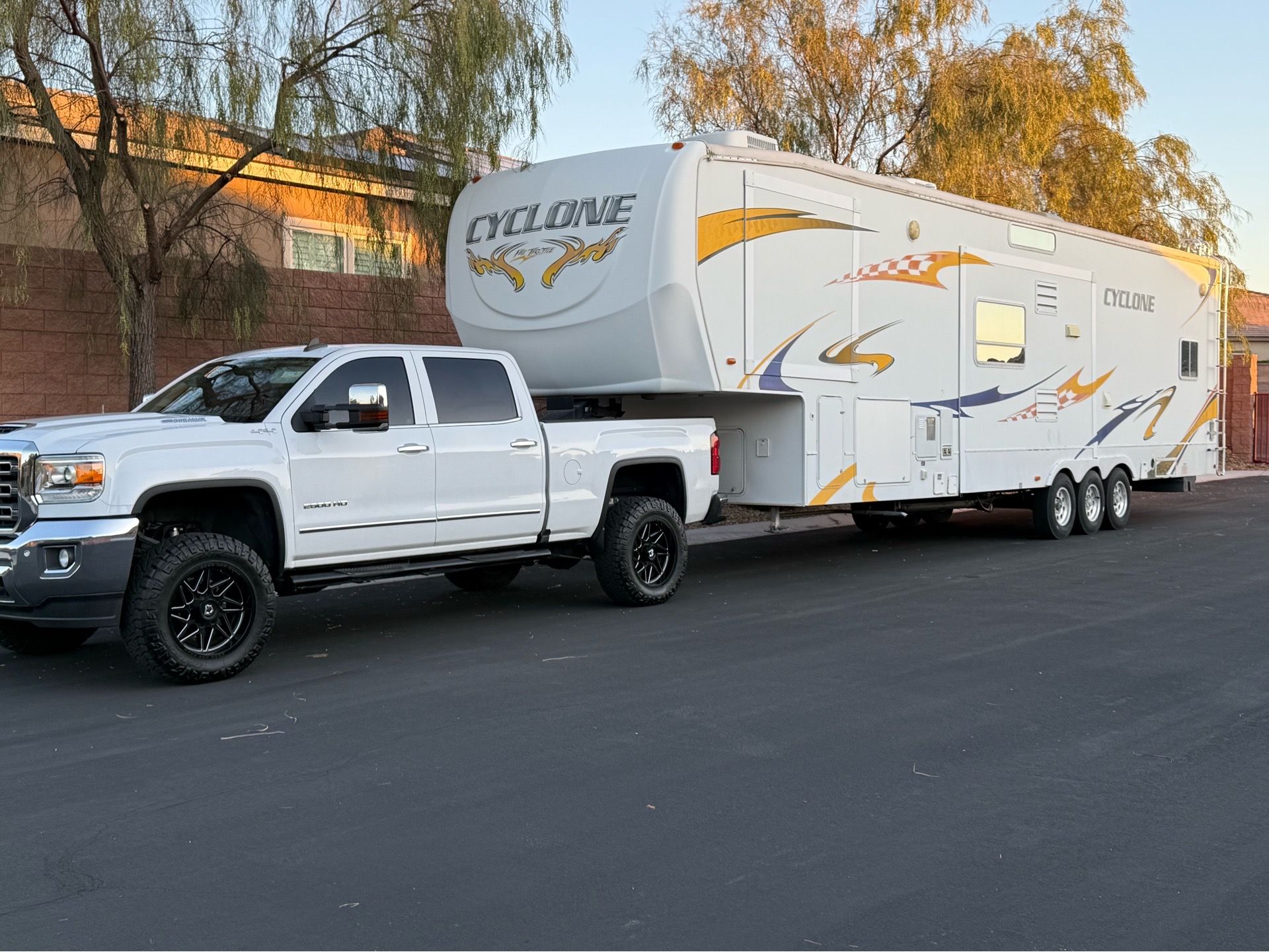 GMC Duramax and Cyclone Toy Hauler