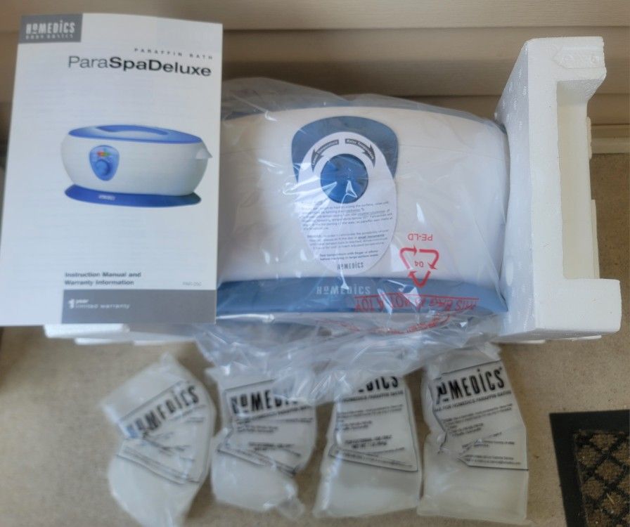 NEW Homedics ParaSpa Deluxe Paraffin Bath Heat Therapy System Model 250