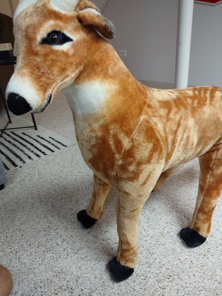 Large Standing Posable Deer Stuffed Animal