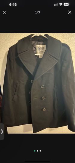 U.S. Navy Black Wool Women’s Enlisted Overcoat Jacket