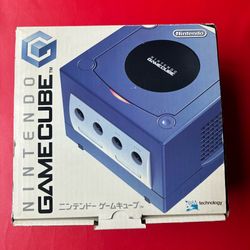 Nintendo Gamecube Bundle (Indigo) Complete in The Box w/ Wave Race Blue Storm