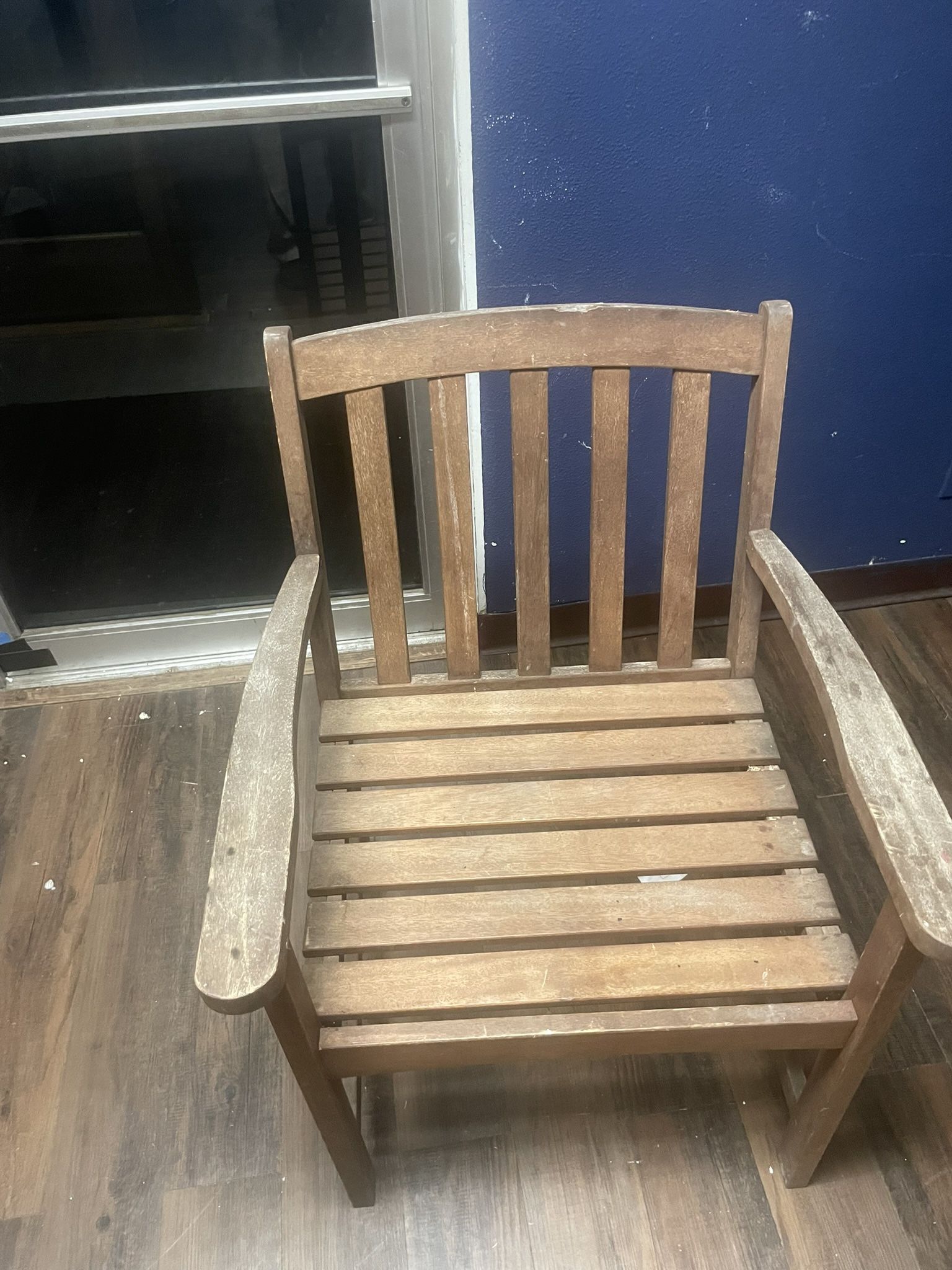 outside wooden chair 